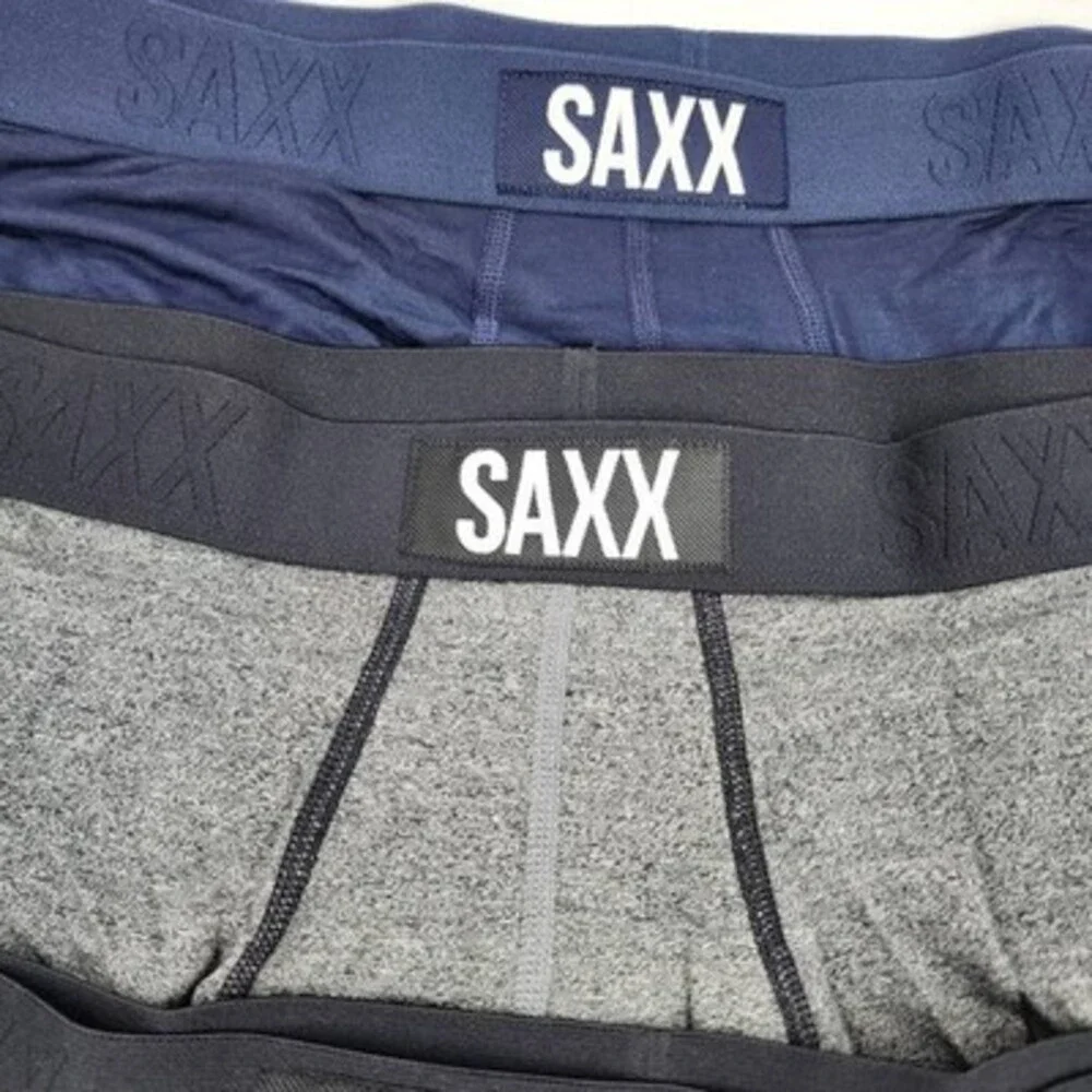 SAXX  Vibe Super Soft Boxer Brief Men's L Multicolor Pull On - Pack of 3